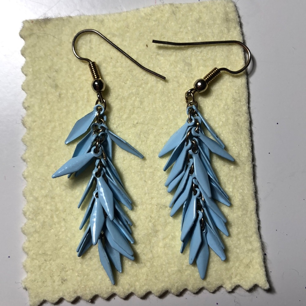 Light Blue Dangle Eartings
